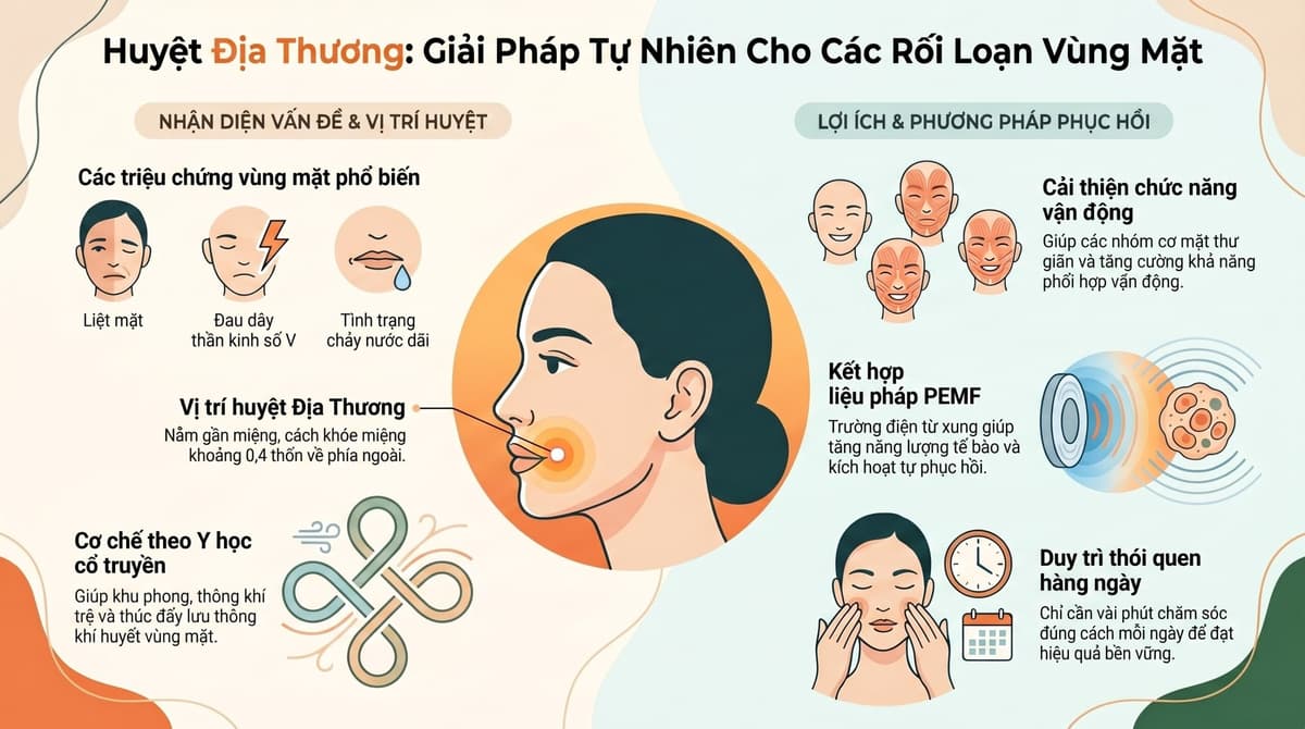 ARCTOZEN: HUYỆT ĐỊA THƯƠNG VÀ CÔNG NGHỆ PEMF  -  CƠ CHẾ ĐIỀU HÒA TUẦN HOÀN NGOẠI VI VÀ GIẢI ÁP HỆ CƠ VÙNG MIỆNG